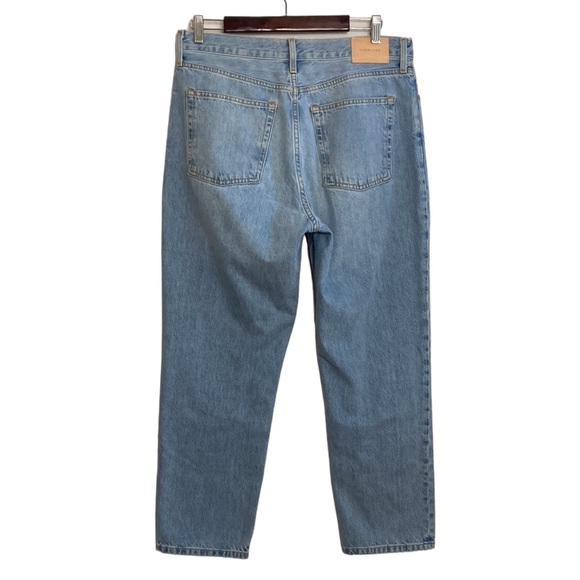 Everlane The 90s Cheeky Jean Womens 31 Ankle Light Blue High Waist Straight Leg - Picture 2 of 13